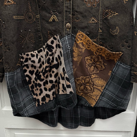 Boho Patchwork Embroidered Jacket Paula Best Women’s Large - Picture 5 of 13